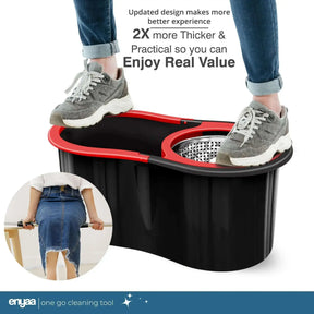 ENYAA Magic Spin Mop and Bucket Set - Black | Home Cleaning Product - ENYAA