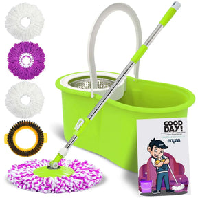 ENYAA Magic Spin Mop and Bucket Set - Green | Home Cleaning Product - ENYAA