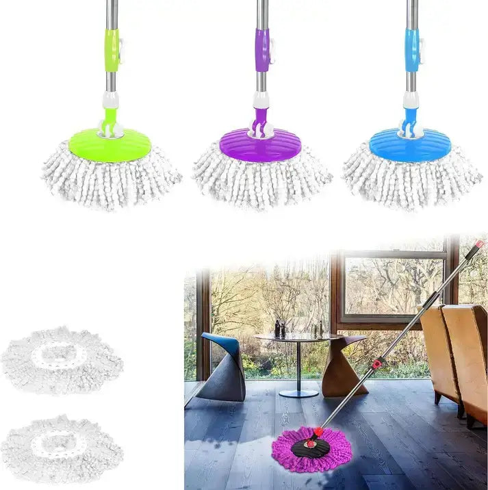 Enyaa 360° Rotating Magic Spin Mop Heads - Premium Replacement Refills (4Pack) - ENYAA